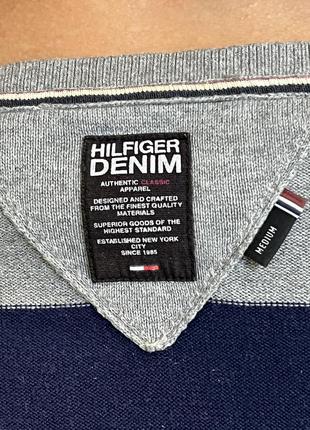 Оригинальное хлопковое платье в полоску от tommy hilfiger4 фото