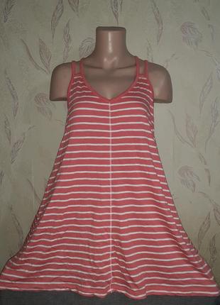 Майка туніка в смужку модал