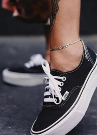 25 см чёрные текстильные кеды vans кеди вансы1 фото