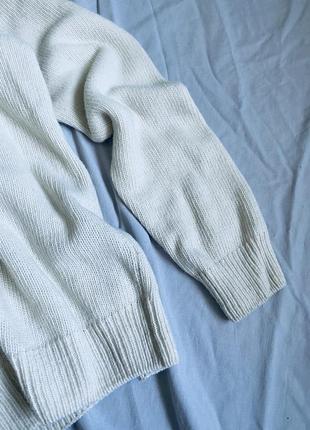 Шерстяной удлиненный оверсайз объемный свитер5 фото