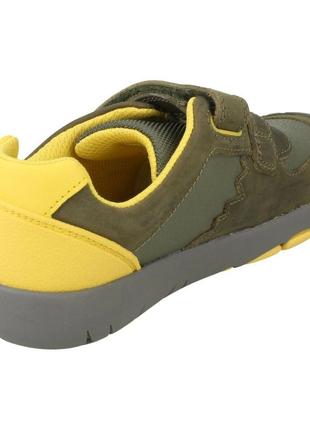 Шкіряні туфлі clarks rex quest k khaki5 фото