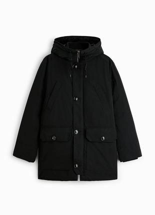 Zara пуховик, куртка, зимова парка, стьобане пальто s/m7 фото