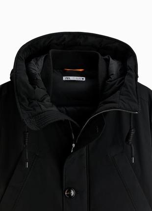 Zara пуховик, куртка, зимова парка, стьобане пальто s/m2 фото