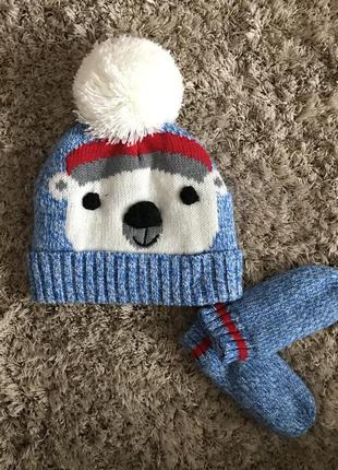 Шапка з рукавичками