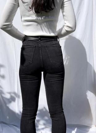 Чорні скіні джинси zara skinny