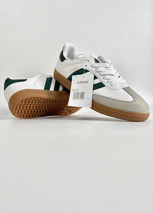 Adidas samba mexico (белые с зеленым)