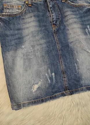 Женская джинсовая юбка richmond синяя размер 44 s3 фото