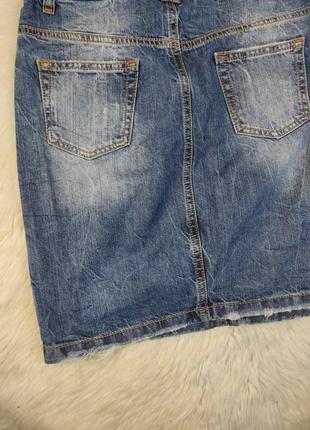 Женская джинсовая юбка richmond синяя размер 44 s5 фото