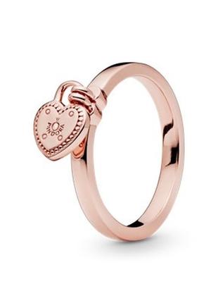 Серебряная кольца pandora rose пламенное сердце