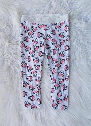 Хлопковые легкие штаны брюки лосины disney minney mouse