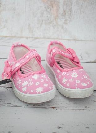 Тапочки, тапочки для девочки текстильные розовые легкие, удобные стильные3 фото