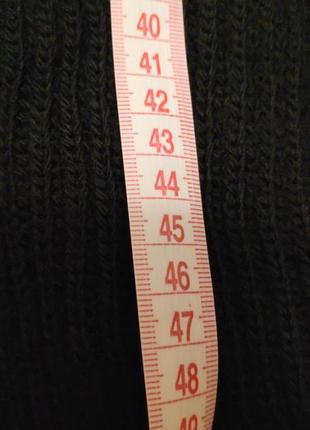Вязаный осенний черный джемпер с открытым животом 42-46 размер3 фото