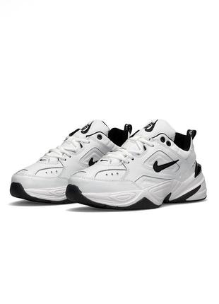 Кроссовки женские nike m2k tekno, кроссовки найк текно осенние, кожаные найки женские белые