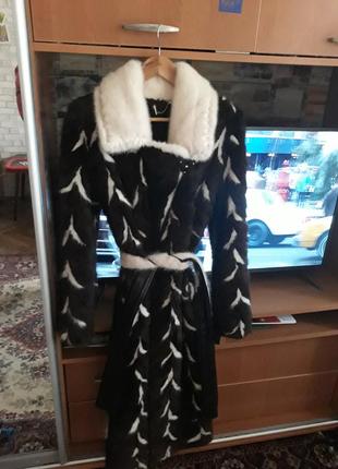 Норкова шуба alaska furs. ідеальна.довга.5 фото