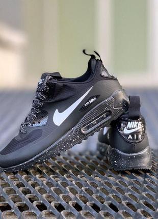 Nike air max 90 mid winter black1 фото