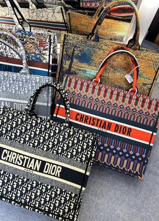 Женская брендовая сумка шоппер dior диор, шопер, сумки шоперы с принтом, сумка с...