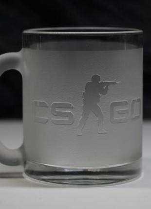 Подарочная чашка для чая кофе 320 мл с гравировкой  cs:go
