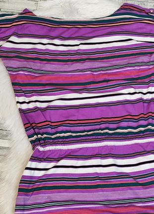 Женское летнее платье фиолетовое в полоску размер 44 s5 фото