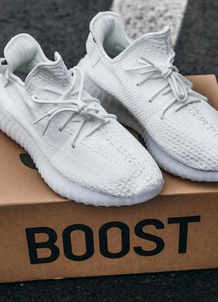 Adidas yeezy boost v2 white, жіночі/чоловічі кросівки адідас ізі буст білі