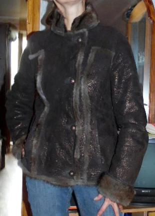 Дубленка натуральная с мехом норки