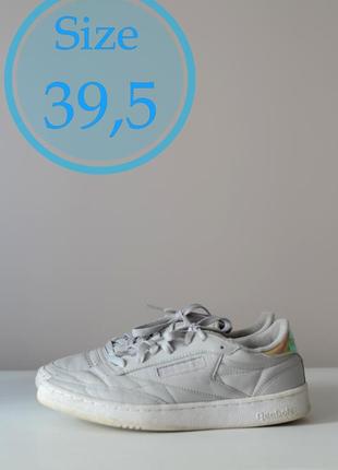 Кроссовки (унисекс) reebok club c 85 x-ray - skull grey/white, (р. 39,5)