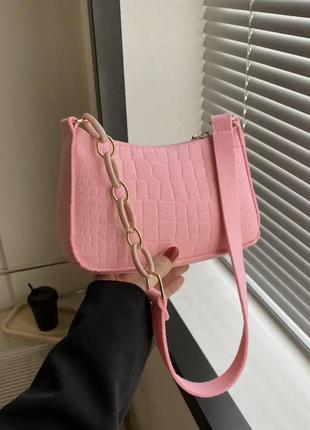 Жіноча дизайнерська розкішна сумка-тоут з фетру, рожева1 фото