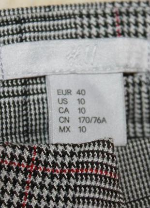 Укороченные брюки в клетку h&amp;m 6