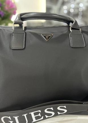 Жіноча брендова сумка guess, сумка геcс, містка сумка, офісна сумка, сумка в літак