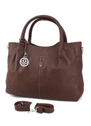 Повсякденна жіноча сумка voila 0-60120134 коричнева1 фото