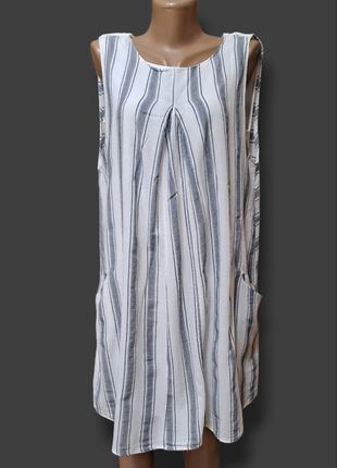 Сукня zara в смужку сукня вільного крою3 фото
