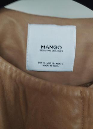 Кожаная куртка mango3 фото