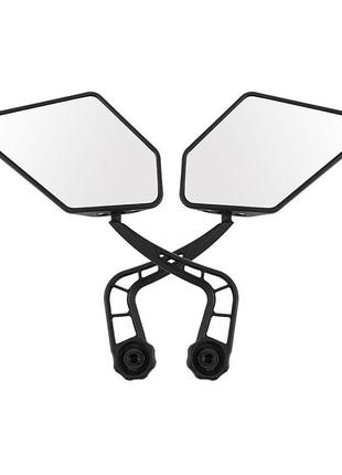 Зеркало велосипедное west biking yp0720028 с креплением в руль длинной ножкой вращающееся