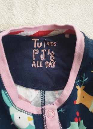 Котонова піжамка для дівчинки 8,9 років 3