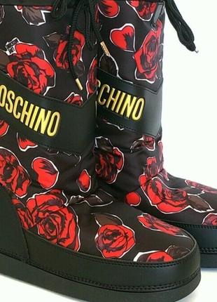 Love moschino луноходы moon boots мунбуты термосапоги зимние сапоги 36 37 38 39 40 414 фото