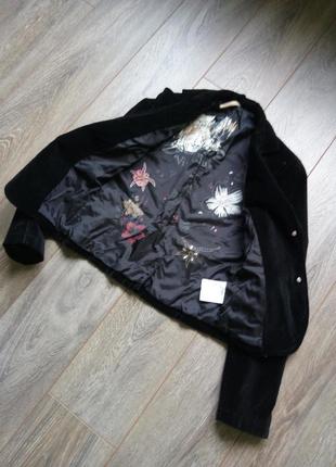 Чорний оксамитовий велюровий піджак, жакет блайзер guess5 фото