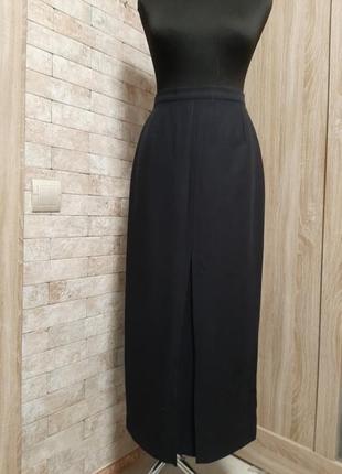 Трендовая классическая  юбка макси длины из шерсти3 фото
