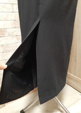 Трендовая классическая  юбка макси длины из шерсти6 фото