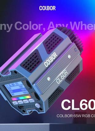Постоянный видео colbor cl60 | 2700-6500 к| 65 вт | студийный | лампа3 фото