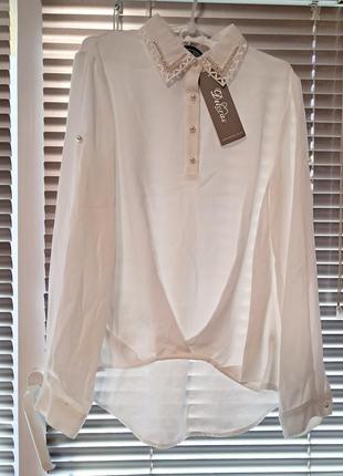 Блуза белая.размер 146