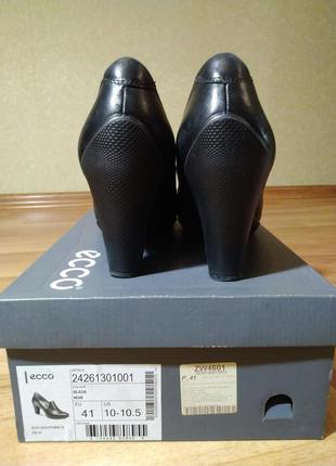 Женские черные туфли ecco sculptured 75, 27 см по стельке, 41 размер сумская область, сумы5 фото