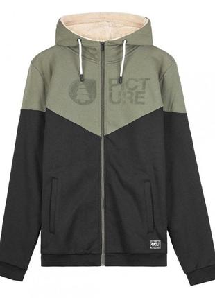 Picture organic толстовка basement plush hoody dusty olive l (l)