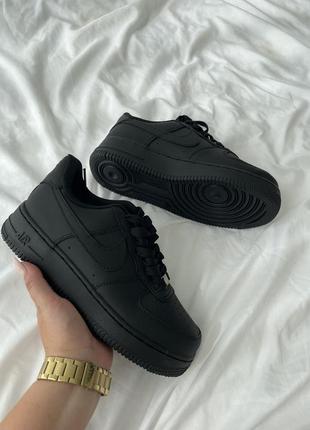 Женские кроссовки, черные кроссовки, кеды, найк, nike air force, осенние кроссовки, женкие кроссовки, черненные кроссовки1 фото