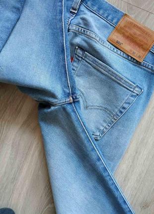 Джинсы levi's 501 голубого цвета размер 32/30, состояние отличное9 фото