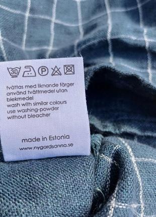 Дизайнерская футболка блуза женская 100% лен двусторонняя эстония5 фото