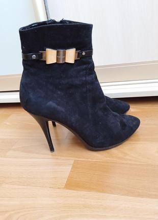 Ботильоны женские демисезон натуральная замша