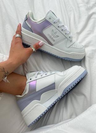 Кросівки adidas forum white violet