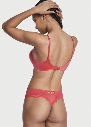 Комплект victoria's secret push-up bra wild strawberry2 фото