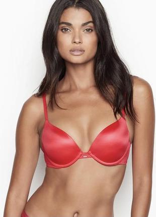 Комплект victoria's secret push-up bra wild strawberry5 фото