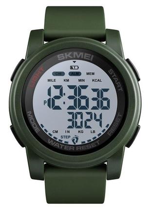 Спортивные мужские часы skmei 1469agwt military-white водостойкие наручные кварцевые