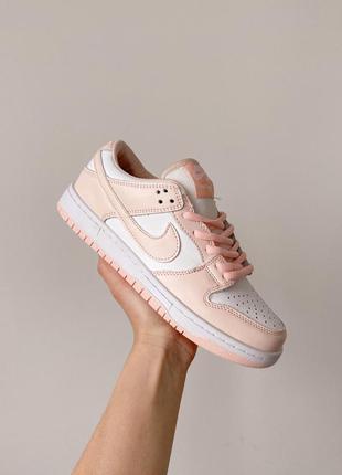 Кроссовки nike sb dunk low pink/white